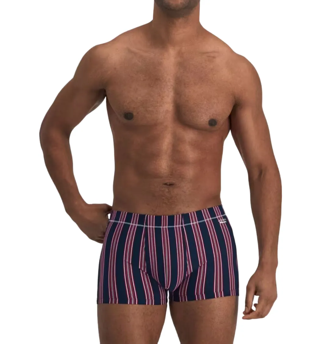 10 x Jockey Mens Skants Trunks Underwear Undies Navy And Red Stripes