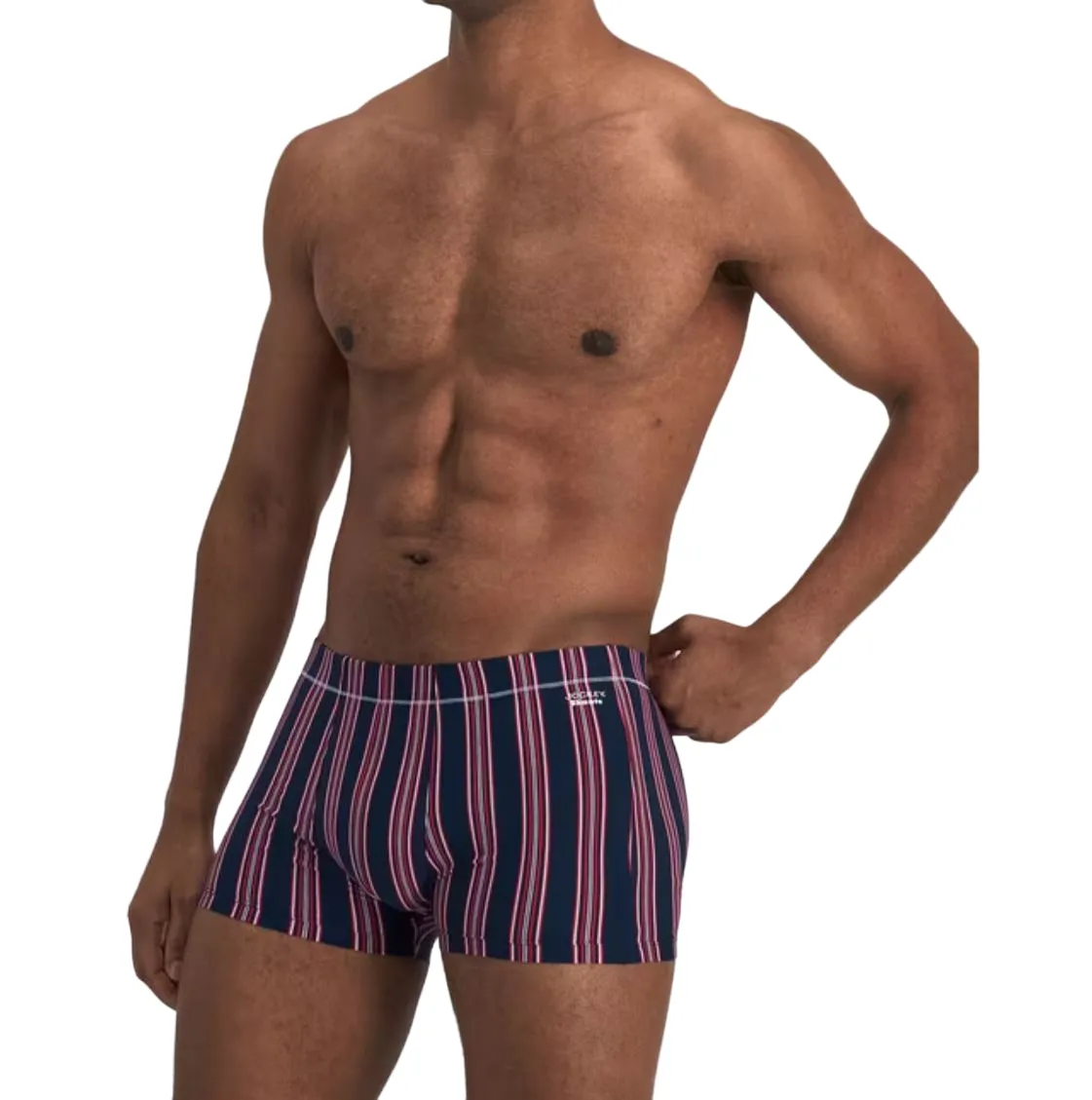 10 x Jockey Mens Skants Trunks Underwear Undies Navy And Red Stripes