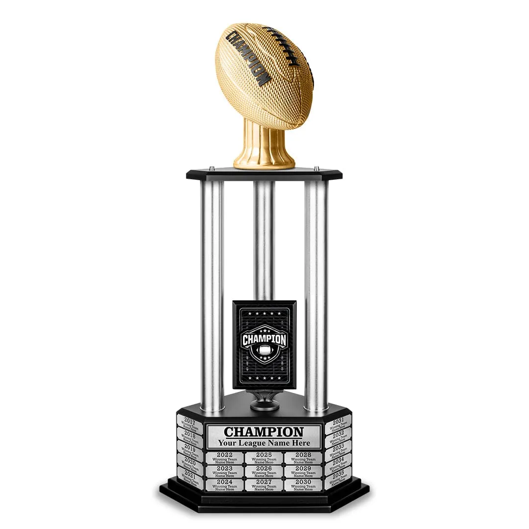 26"-36" Perpetual Champion Football Trophy