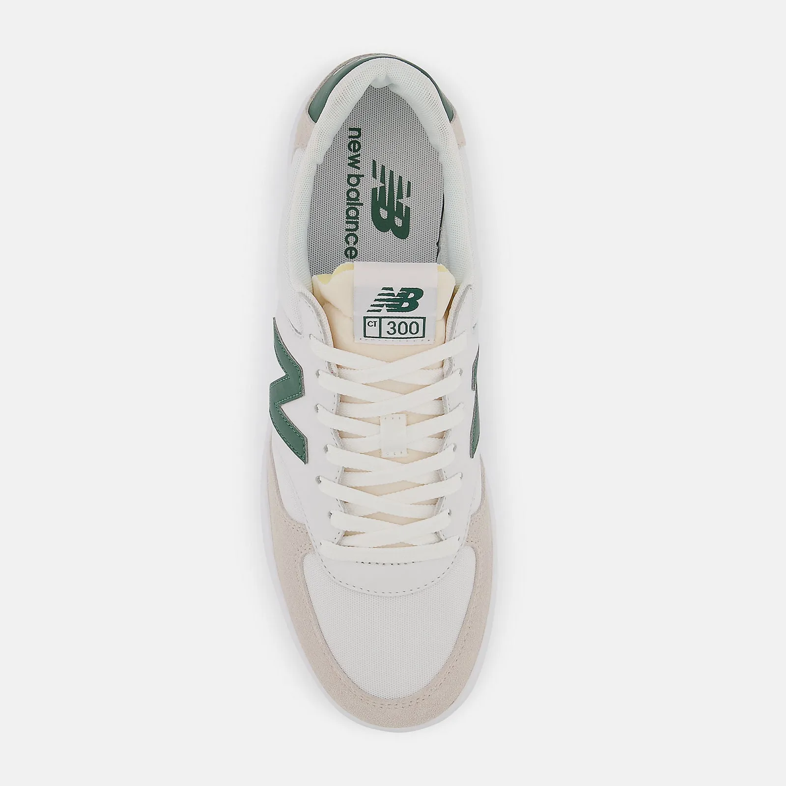 300 Court Sneaker (White   Green)