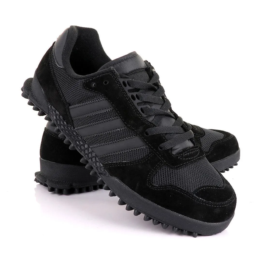 Ad Simplified Fabric Black And Grey Sneakers