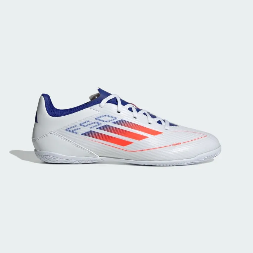 ADIDAS MEN'S F50 CLUB WHITE/BLUE FOOTBALL SHOES