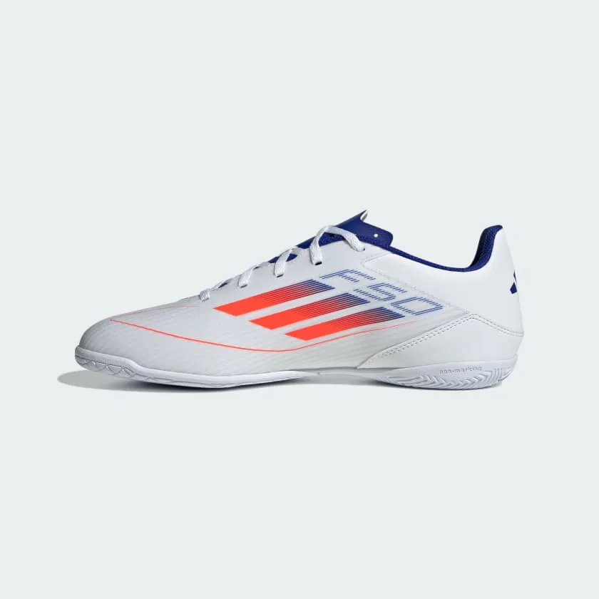 ADIDAS MEN'S F50 CLUB WHITE/BLUE FOOTBALL SHOES