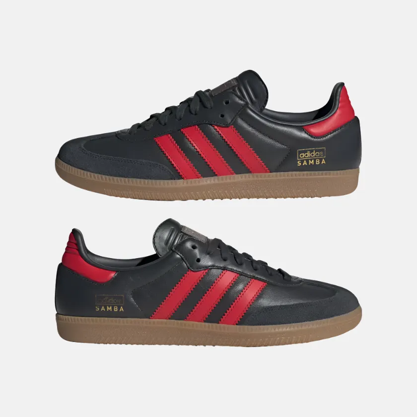 Adidas Samba OG Men's Lifestyle Shoes -Carbon/Better Scarlet/Gum