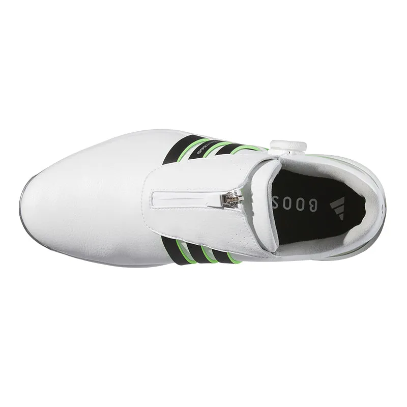 ADIDAS Tour360 BOA Men's Spiked Shoes (White/Black/Green)