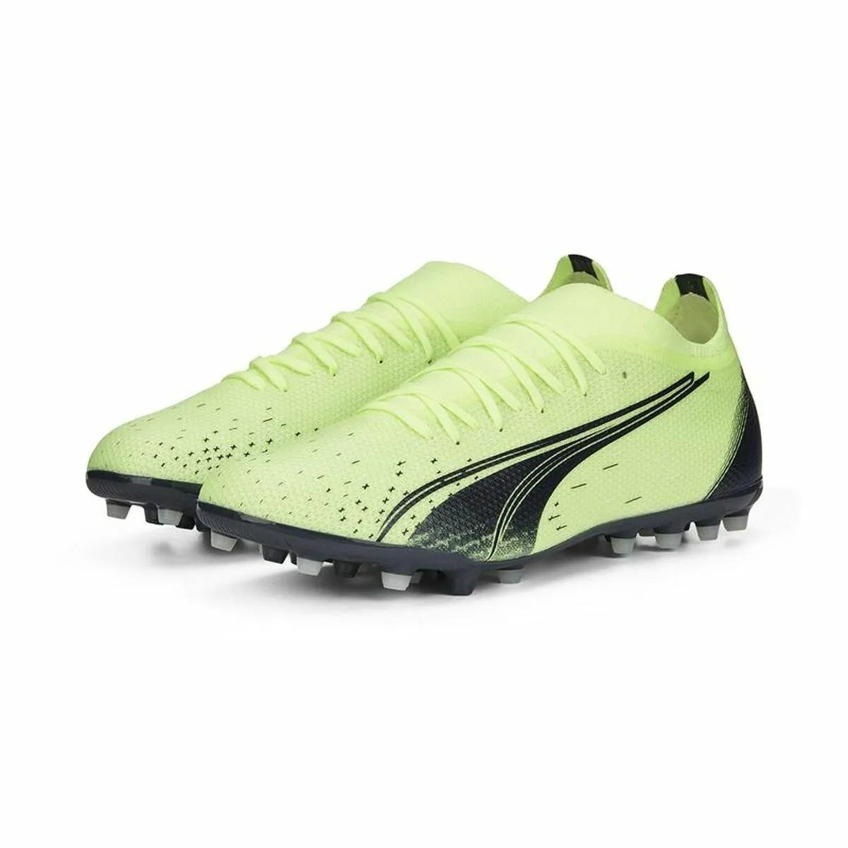 Adult's Football Boots Puma Ultramatch MG Fizzy Unisex Light Green