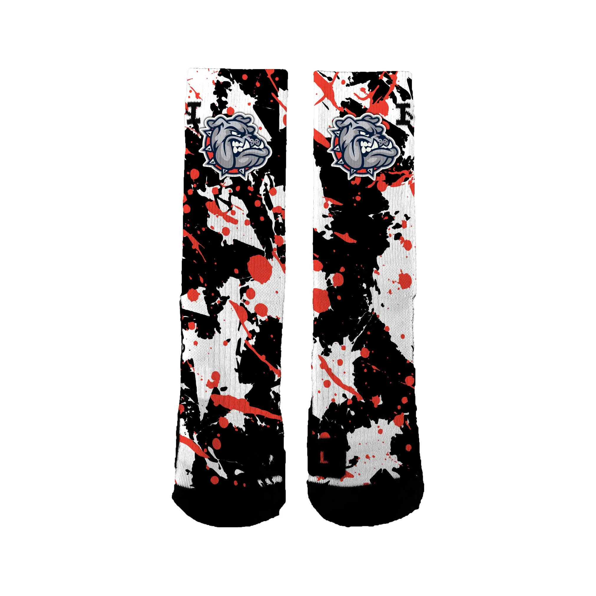 Ainsworth Bulldog Football Splatter Socks