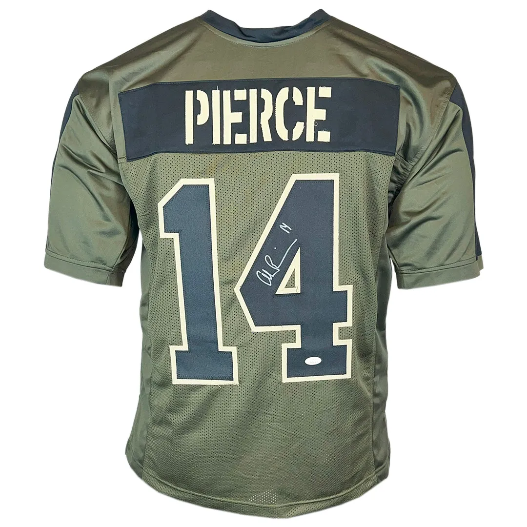 Alec Pierce Signed Indianapolis Salute to Service Football Jersey (JSA)