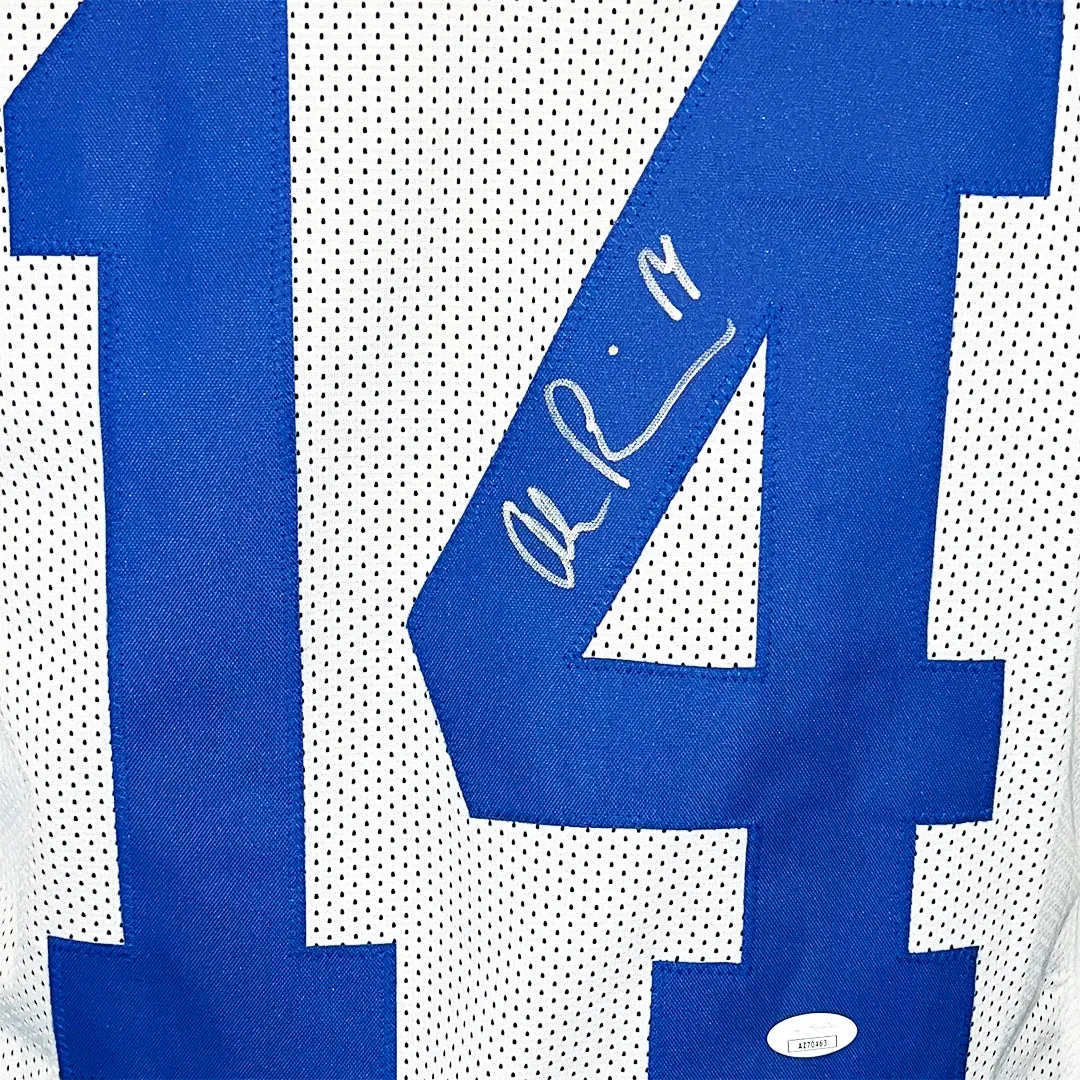 Alec Pierce Signed Indianapolis White Football Jersey (JSA)