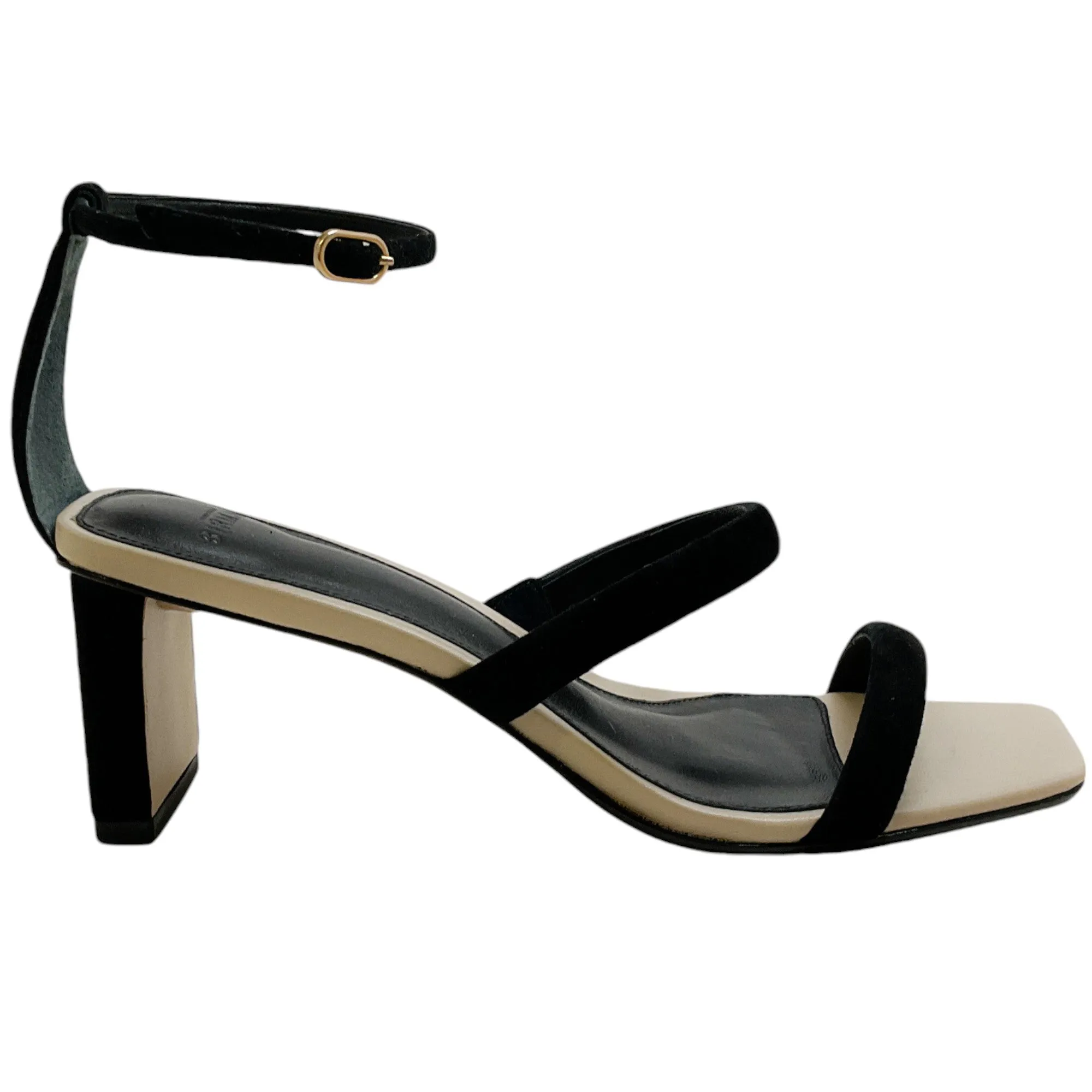 Alexandre Birman Black Suede Lally Pillar 60 Sandals