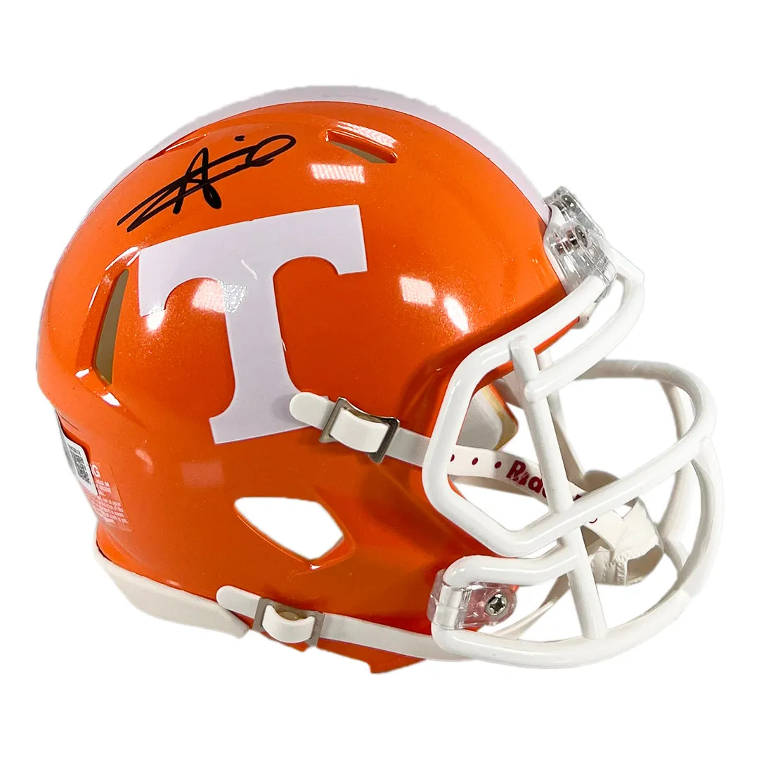 Alvin Kamara Signed Tennessee Volunteers Speed Mini Football Helmet (Beckett)