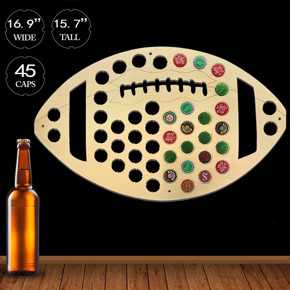 American Football Beer Cap Map