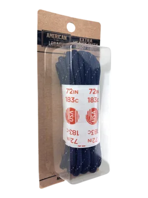 American Legacy ® Reflexall ® Extra Heavy Duty 550 Paracord Laces | Navy Reflective