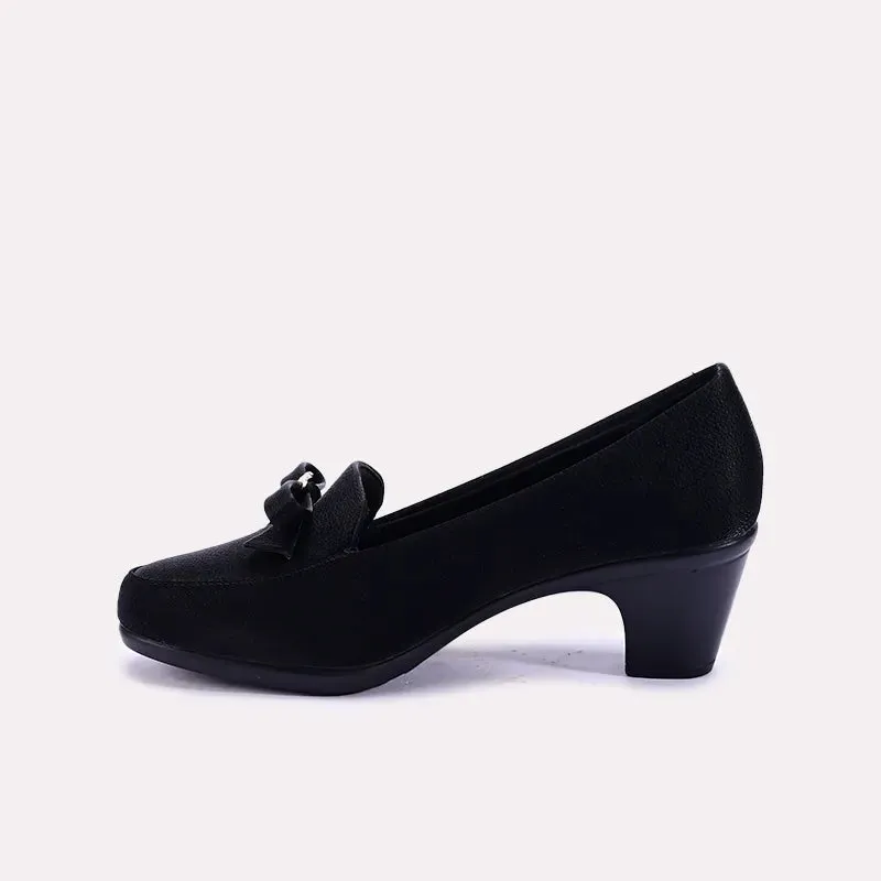 Anika Black Casual Court Shoes 0431309