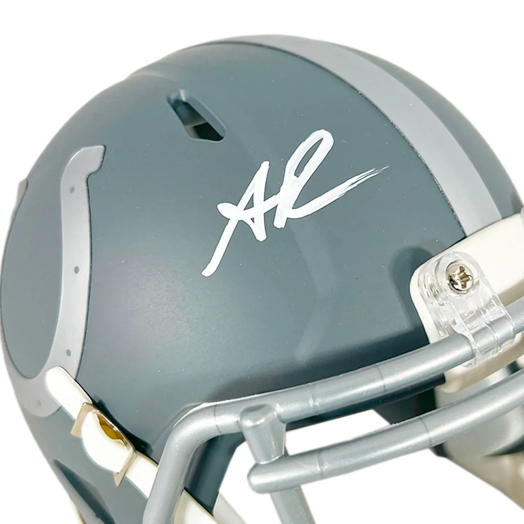 Anthony Richardson Signed Indianapolis Colts Slate Alternate Speed Mini Football Helmet (JSA)