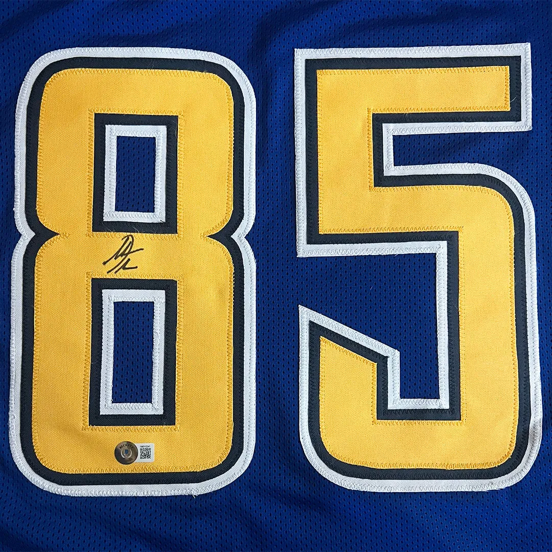 Antonio Gates Signed Los Angeles Royal Blue Football Jersey (Beckett)