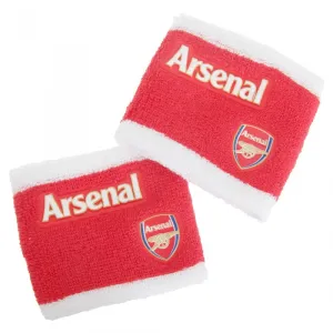 Arsenal FC Official 2 Tone Athletic Football Crest Sport Wristbands (Pack Of 2)