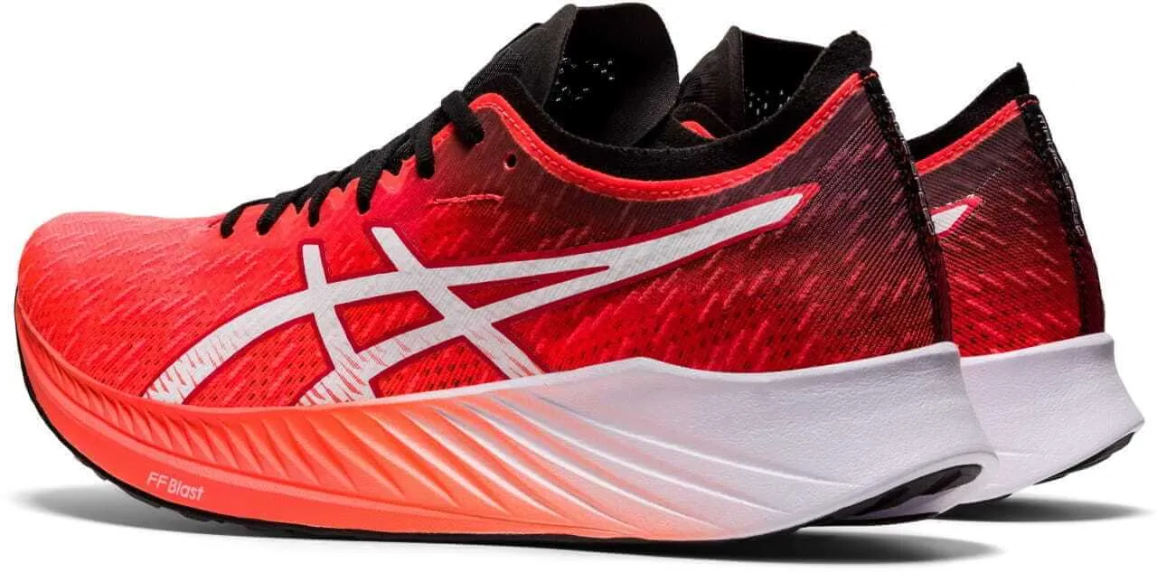 Asics Womens Magic Speed Neutral Running Shoes - Sunrise Red/White