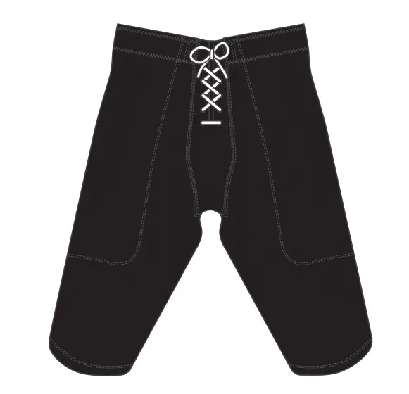 Athletic Knit (AK) F205-001 Black Pro Football Pants