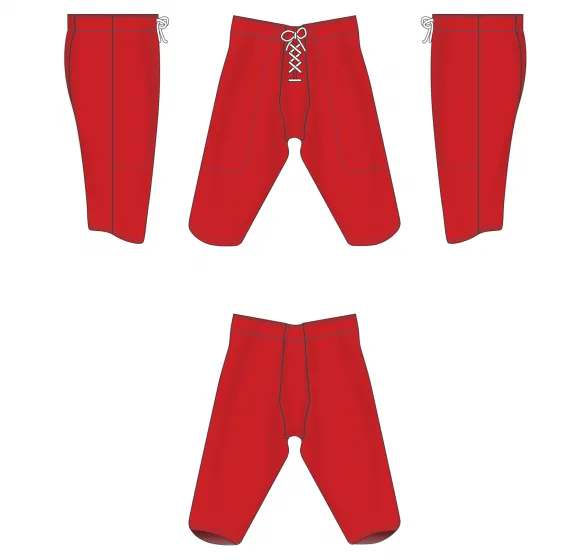 Athletic Knit (AK) F205-005 Red Pro Football Pants