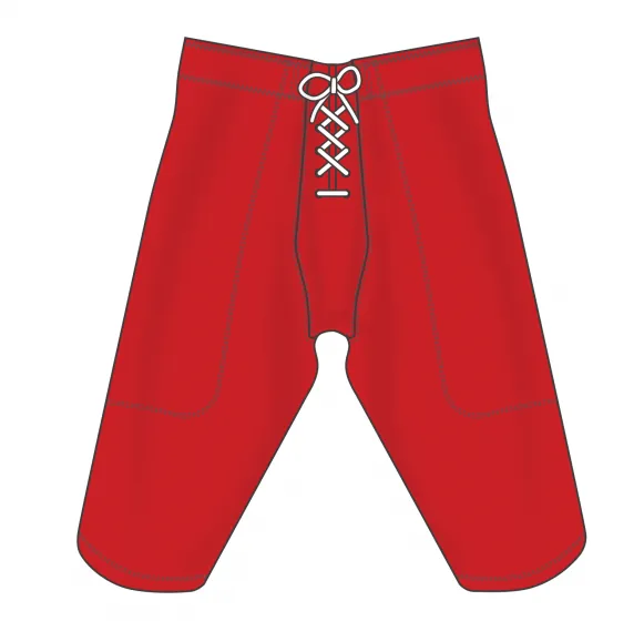 Athletic Knit (AK) F205-005 Red Pro Football Pants