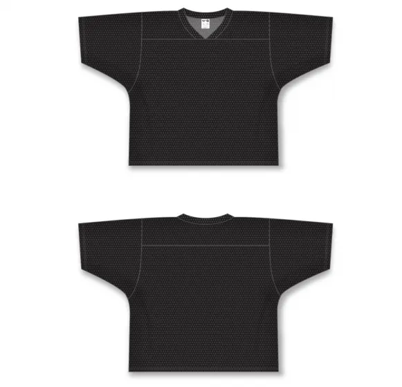 Athletic Knit (AK) TF151-001 Black Touch Football Jersey