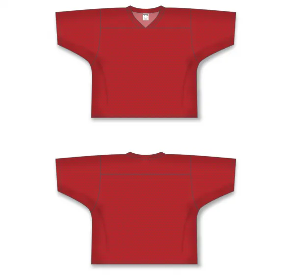 Athletic Knit (AK) TF151-005 Red Touch Football Jersey