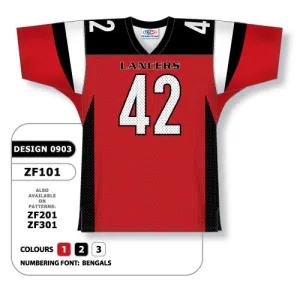 Athletic Knit Custom Sublimated Football Jersey Design 0903