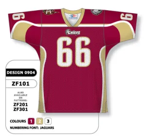 Athletic Knit Custom Sublimated Football Jersey Design 0904