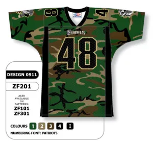 Athletic Knit Custom Sublimated Football Jersey Design 0911