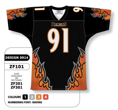 Athletic Knit Custom Sublimated Football Jersey Design 0914