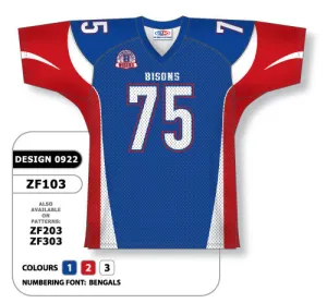 Athletic Knit Custom Sublimated Football Jersey Design 0922