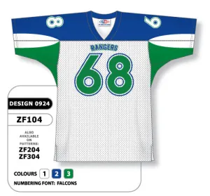 Athletic Knit Custom Sublimated Football Jersey Design 0924