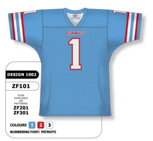 Athletic Knit Custom Sublimated Football Jersey Design 1002