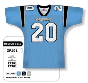 Athletic Knit Custom Sublimated Football Jersey Design 1010