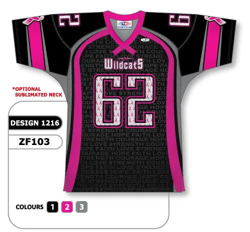 Athletic Knit Custom Sublimated Football Jersey Design 1216