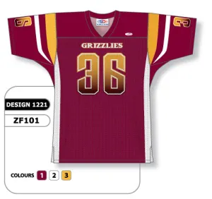 Athletic Knit Custom Sublimated Football Jersey Design 1221