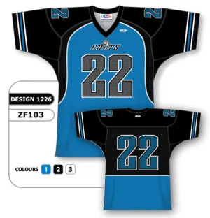 Athletic Knit Custom Sublimated Football Jersey Design 1226