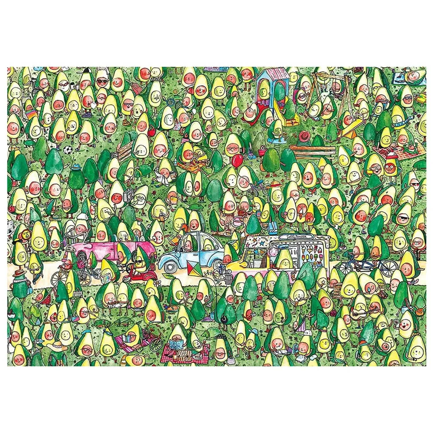 Avocado Park Jigsaw Puzzle Funny Picture Gibsons 1000 Pieces