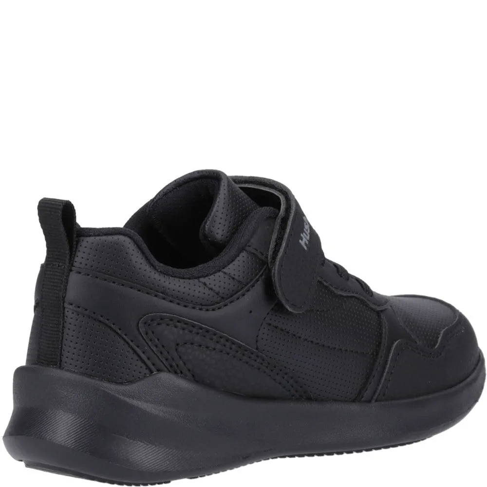 Black Marling Bungee Lace Junior School Shoes