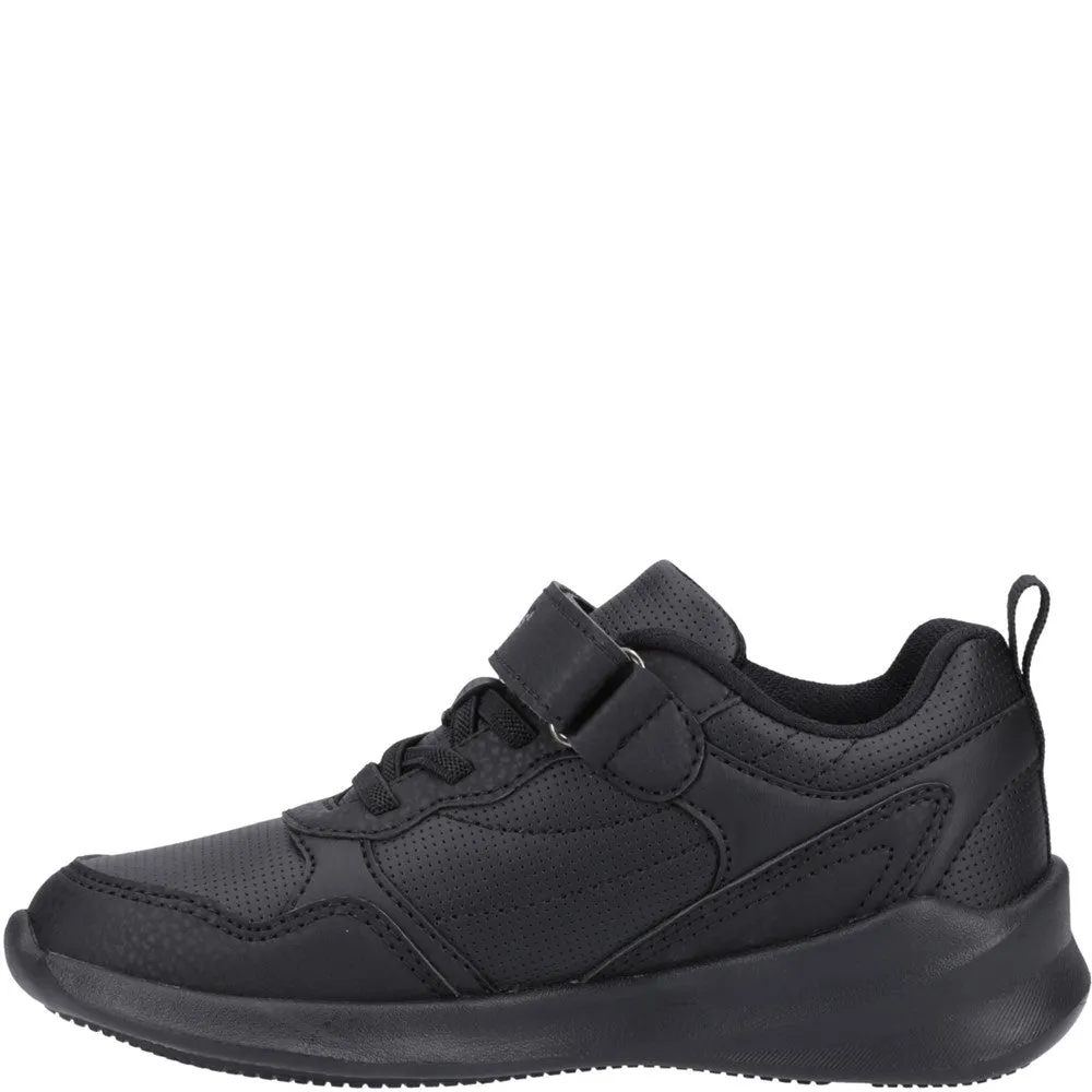 Black Marling Bungee Lace Junior School Shoes