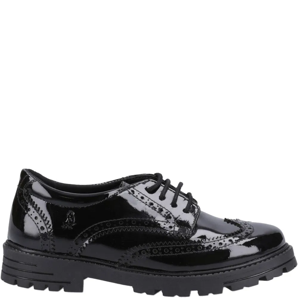 Black Maxine Patent Junior School Shoes