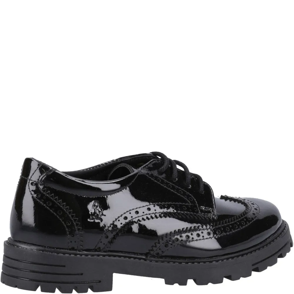 Black Maxine Patent Junior School Shoes