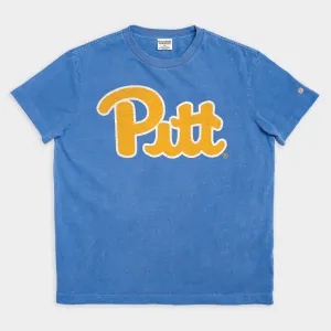 Blue and Gold Pitt Vintage Heavyweight Tee