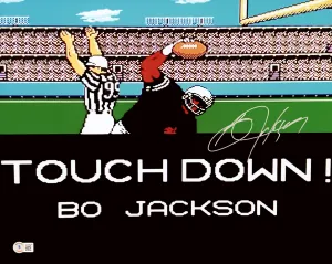 Bo Jackson Autographed 16x20 Photo Oakland Raiders Nintendo Entertainment System NES Tecmo Super Bowl Beckett BAS Witness Stock #212457