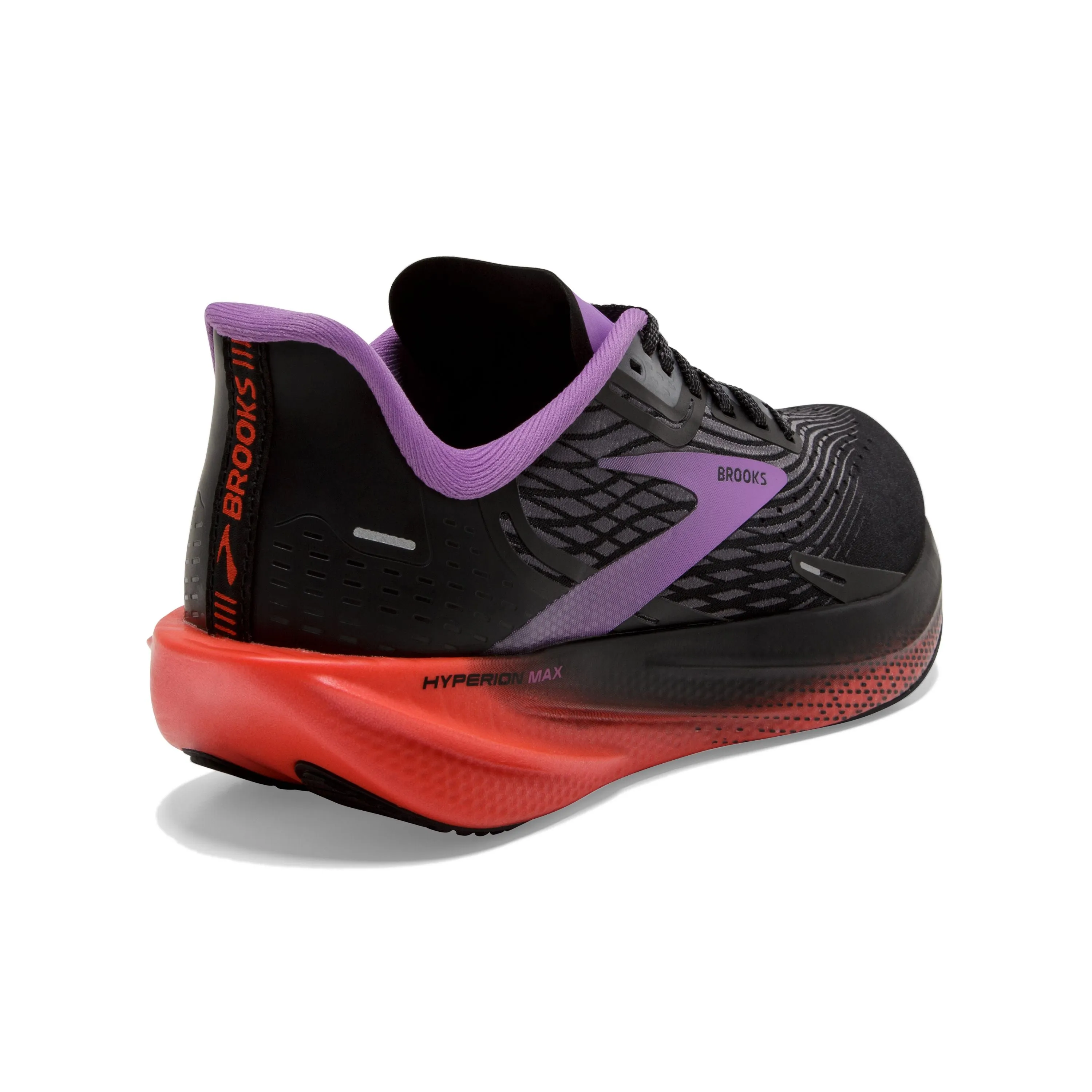 Brooks Womens Trainer Hyperion Max Black/Fiesta/Bellflower