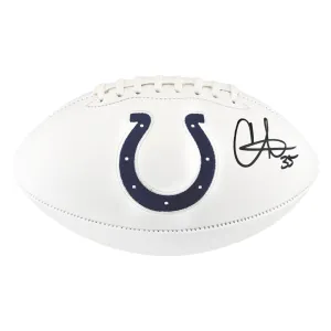 Chris Lammons Signed Indianapolis Colts Official NFL Team Logo White Football (Beckett)