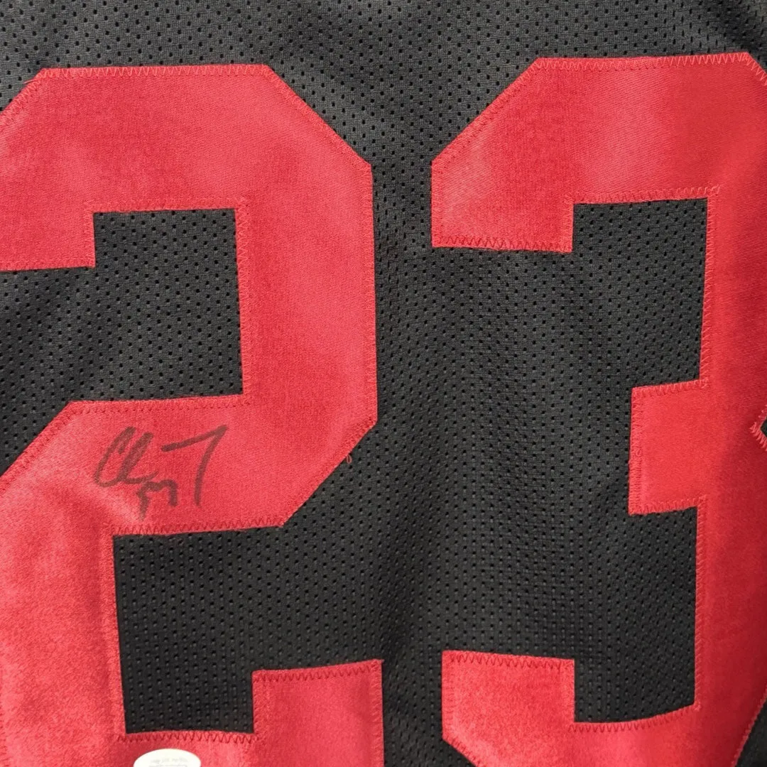 Christian McCaffrey Signed San Francisco Black Football Jersey (JSA)