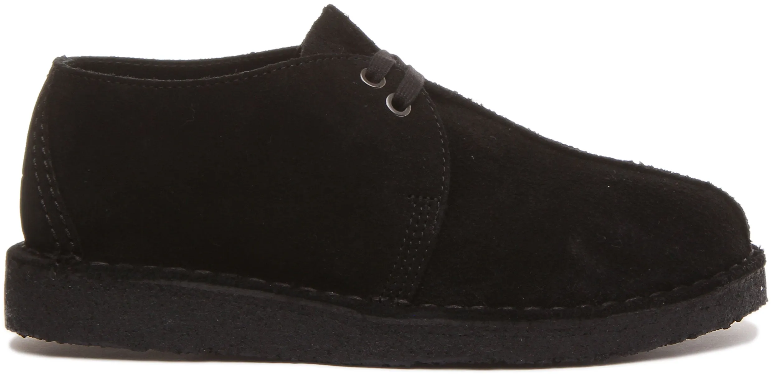 Clarks Originals Desert Trek In Black Suede For Men