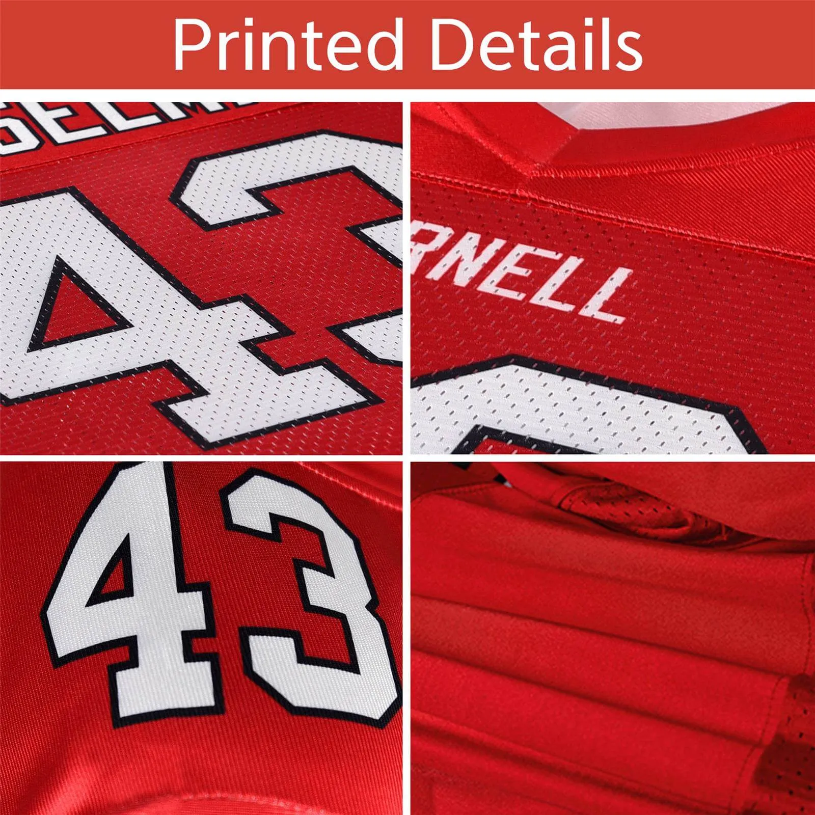 Custom Aqua Orange Personalized Split Two Tone Design Authentic Football Jersey